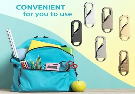 Zipper Pull Replacement, Detachable Zipper Pull Tabs for Luggage, Clothing, Jackets, Backpacks, Shoes, Purse, Duffel Bags Etc Multicolor  (1 piece)