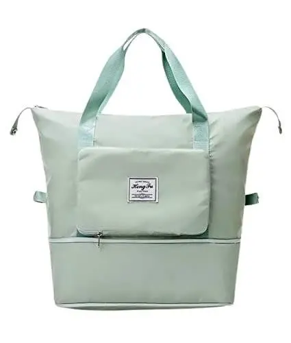 Foldable Hand Bag Travel Duffel Bag for Yoga, Women, Girls Lightweight Waterproof Carry Luggage Bag, Large Capacity Folding Tote Bag for Travelling, Gym, Sports. (1 piece) Multicolor 