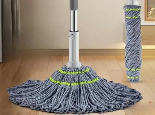 Self Wringing Easy Squeeze Twist Mop for Floor Cleaning Strong Water Absorption Ability Fiber Tow Head ( Multicolor )( Pack of 1)