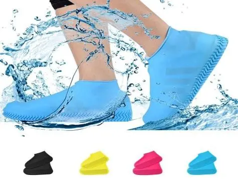Shoes Cover for Rain | Reusable Kid Waterproof Shoes Cover | Shoes Protector | Silicone Shoes Cover for Cycling/Outdoor/Camping with Excellent Elasticity | Silicone Boot and Shoe Covers |, 1 pair 2 pieces