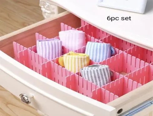 Eco-friendly Adjustable Stretch Clapboard Drawer Divider Partition Storage Organizer DIY Home Box 1 multicolor (1 piece)