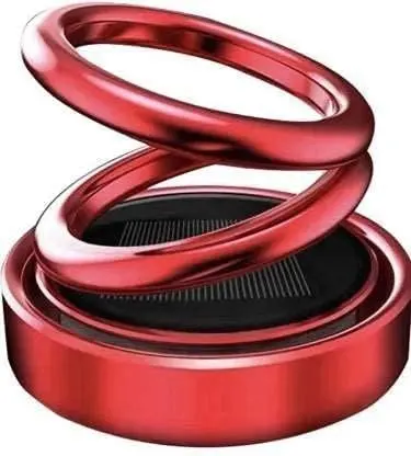 Power Car Fragrance Double Ring Rotating Car Aroma therapy For Car/Home/Office/Study Table Air Fresher Decoration Perfume Diffuser (Multicolor) (1 piece)