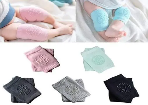 Baby Crawling Non-Slip Knee, Unisex Baby Toddler Knee Pads, Adjustable Knee-Elbow Pads, Crawling, Summer Knee Environmental Baby Knee Pads, Leg Warmers 2 pieces , pack of 1