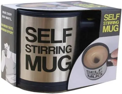 Self Stirring Coffee Mug Stainless Steel Automatic Self Mixing & Spinning Home Office Travel Coffee Mug Electric Stainless Steel Mixing Cup for Morning,Office,Travelling,Car Anniversary,Gifts (1 piece)