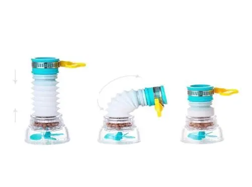 1Pcs 360 Rotating Faucet Portable Filter Nozzle Regulator Faucet Nozzle Water Filter 360 Rotating Splash Proof Faucet Filter (1piece)