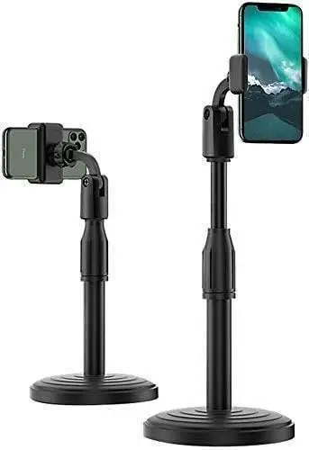  Stand Mobile Holder to Attend Online Classes, Watch Movies Shooting Videoes Vlogging, Youtubers Fit for All Smartphones Upto 6.0 inchies  for Desk Table Bed & Other Plain Surfaces (1piece)