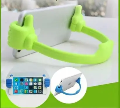 Adjustable Flexible Hard Plastic Thumbs Up Hand Shape Cell Phone Stands, Mobile Phones Stand for Desk, Office, Desktop Tablet Cellphone Thumb Holder (1 piece)